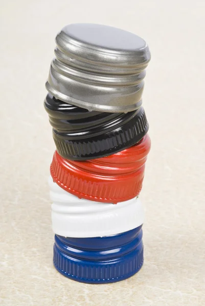 Stack of Screw Caps — Stock Photo, Image