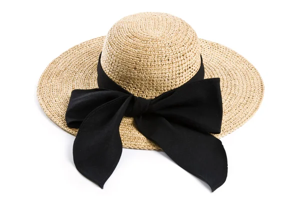 Straw Hat Isolated on White — Stock Photo, Image