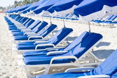 satır bir caribbean Beach plaj sandalye