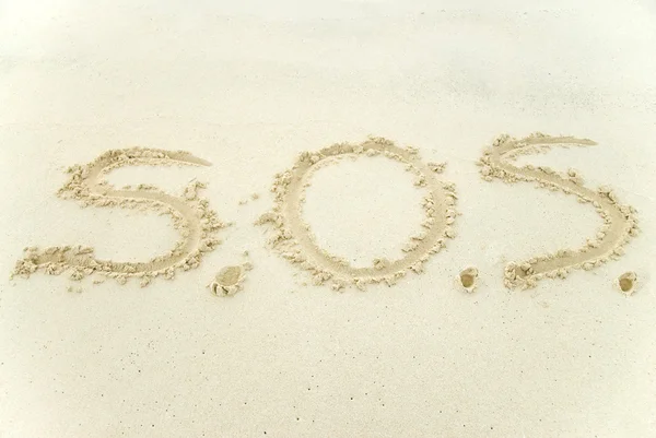 砂の上を書く — ストック写真