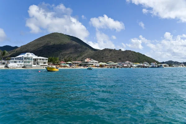 Grand Case by the Caribbean Sea — Stock Photo, Image