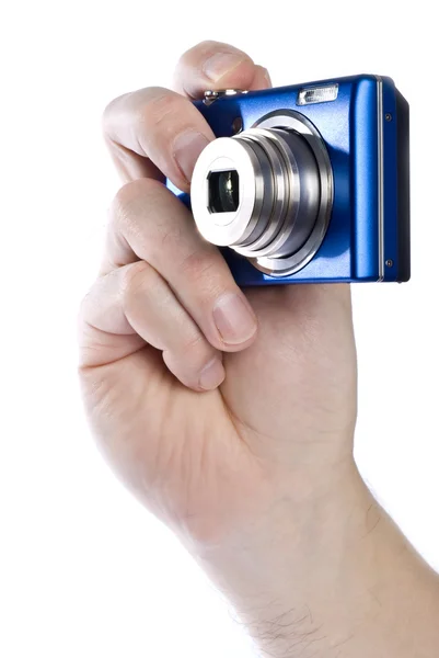 Hand Holding a Digital Camera — Stock Photo, Image