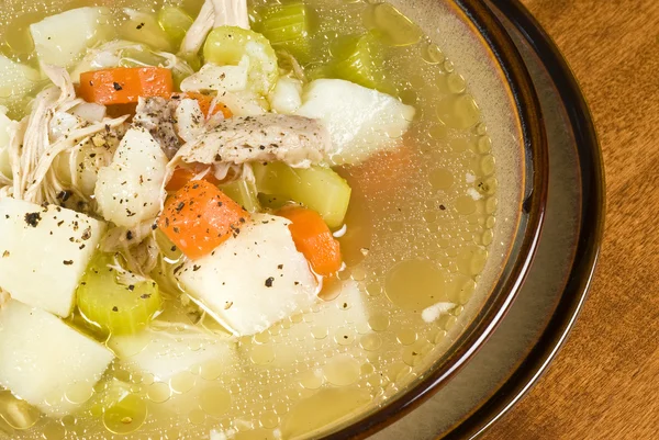 Supă de pui de casă — Fotografie, imagine de stoc