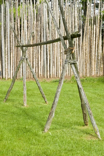 North American Indian Village — Stock Photo, Image