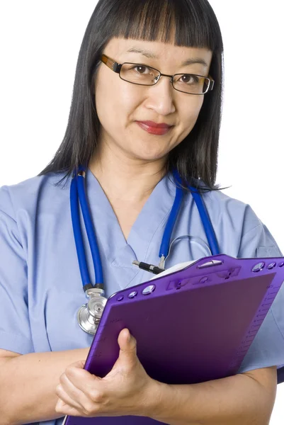 Asian Female Doctor (Nurse) — Stock Photo, Image