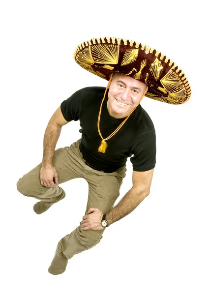 Hombre latino con Sombrero — Foto de Stock