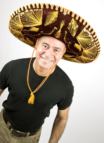 Hombre latino con Sombrero — Foto de Stock