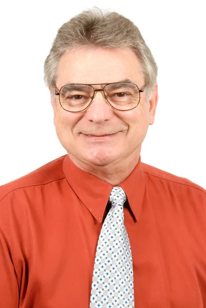 Smiling Mature Man With Glasses — Stock Photo, Image