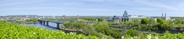 cityscape Parlamentosu hill ottawa Kanada arkasında Panoraması