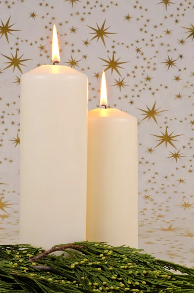 Рождественские свечи — стоковое фото