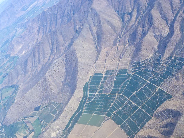 Vista aérea de los desarrollos agrícolas — Foto de Stock