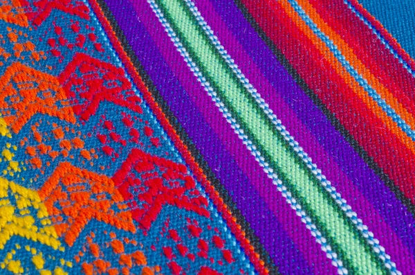 Textura de pano de mesa de algodão colorido ou fundo — Fotografia de Stock