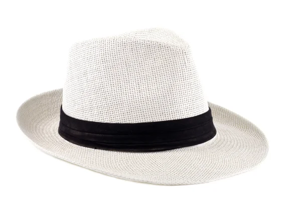 Cappello cubano bianco isolato — Foto Stock