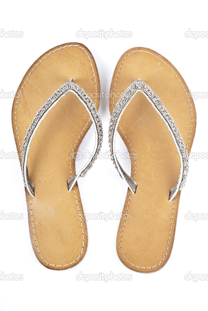 leather sole flip flops
