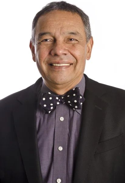 Handsome Hispanic Mature Man Smiling — Stock Photo, Image