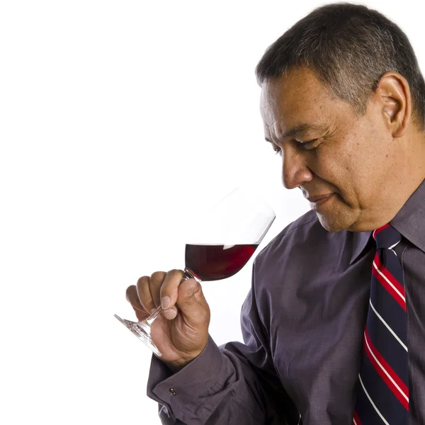 Hispanic Wine Taster — Stock Photo, Image