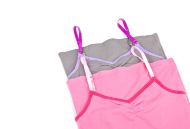 camisoles üzerinde beyaz izole