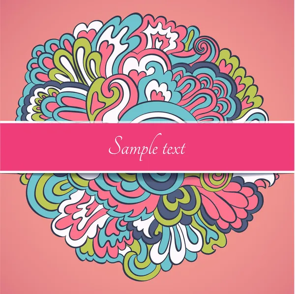 Floral curl sierlijke — Stockvector