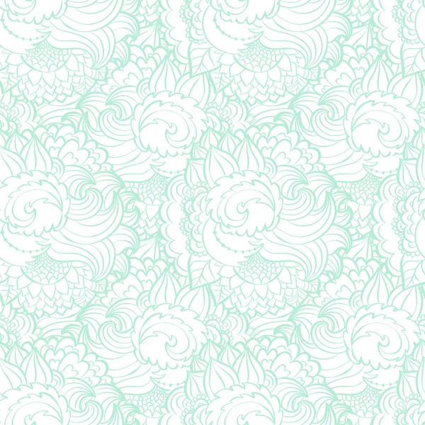 Floral boucle motif sans couture — Image vectorielle