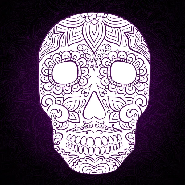 Skull design template — Stock Vector