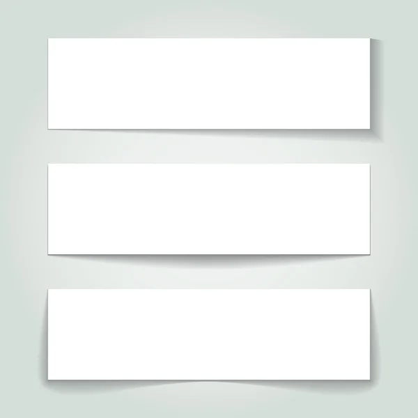 Blank banners — Stock Vector