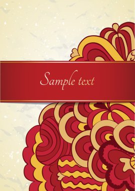 çiçek arka plan şablonu kartı