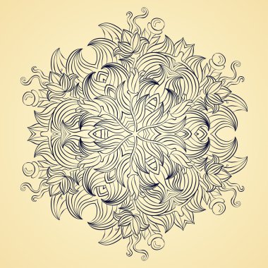 yuvarlak çiçek öğe