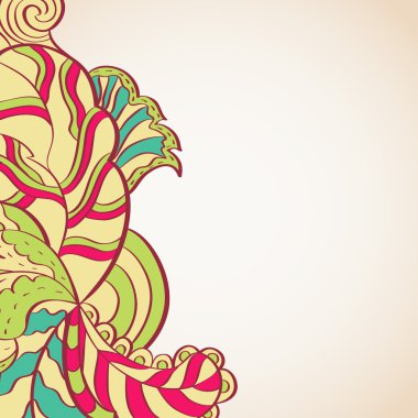 çiçek tasarım şablonları öğelerini