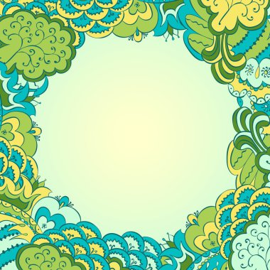 Vintage çerçeve çiçek