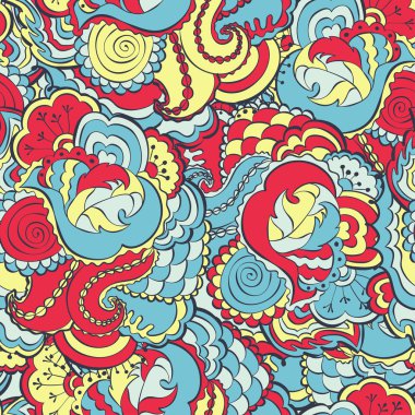 çiçek girdap seamless modeli