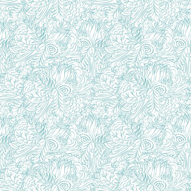 çiçek curl soyut seamless modeli