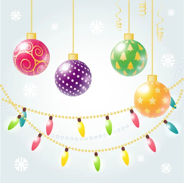 Christmas decorations — Stock Vector