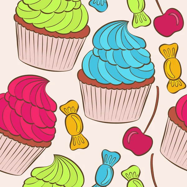 Vector de cupcakes — Archivo Imágenes Vectoriales