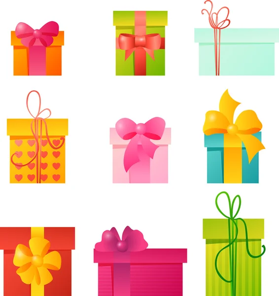 Vector caja de regalo patrón sin costura — Vector de stock