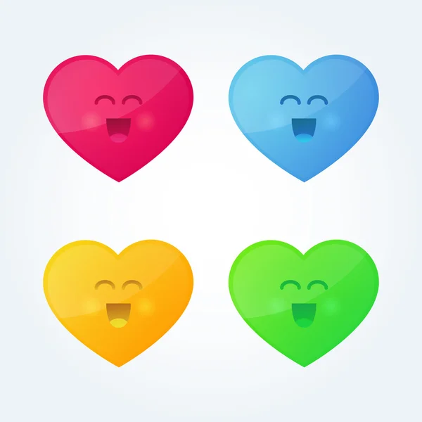 Corazón de dibujos animados vectorial — Vector de stock