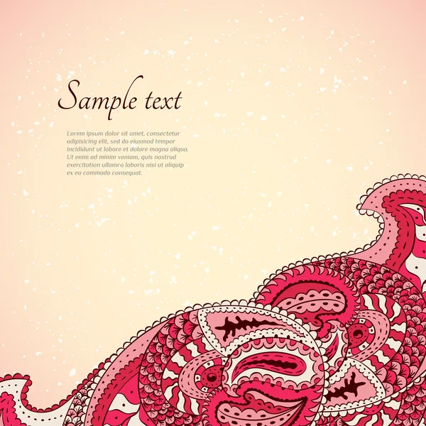 Oriental paisley fond — Image vectorielle