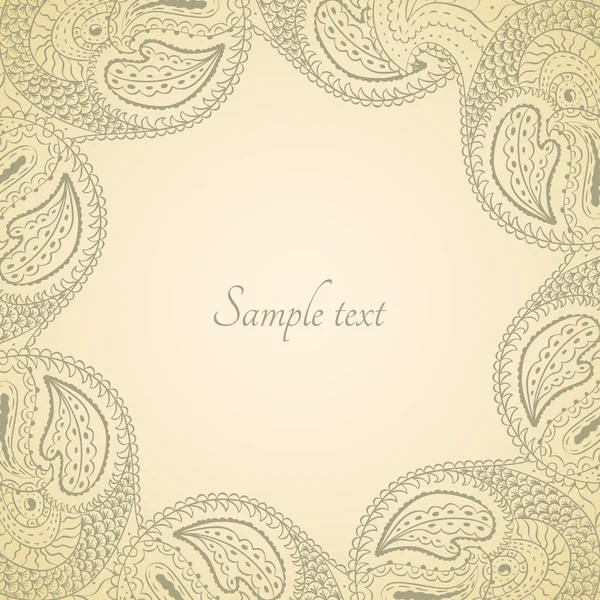 Oriental paisley fond — Image vectorielle