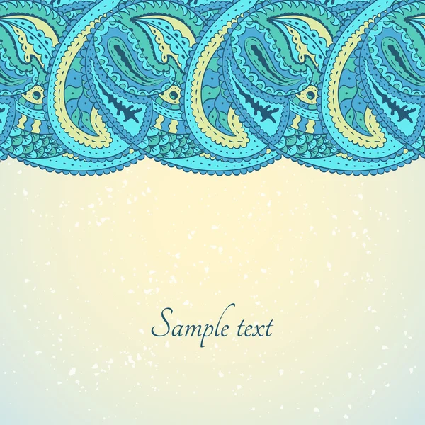 Oosterse paisley — Stockvector