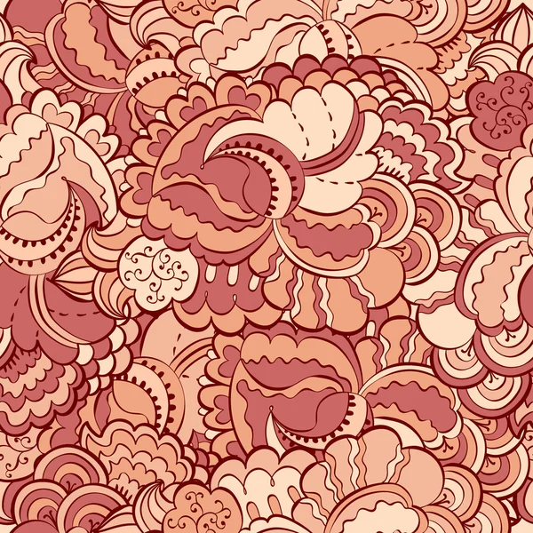 Patrón sin costura abstracto rizo floral — Archivo Imágenes Vectoriales