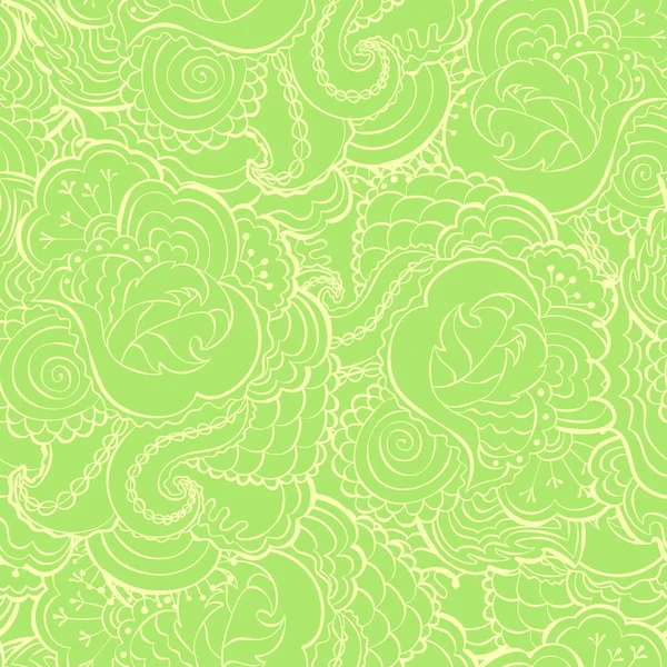 Floral boucle motif sans couture — Image vectorielle