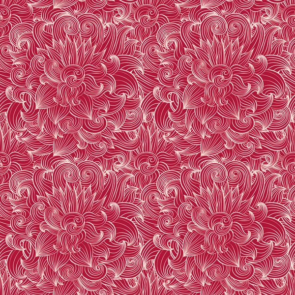 Floral boucle motif sans couture — Image vectorielle