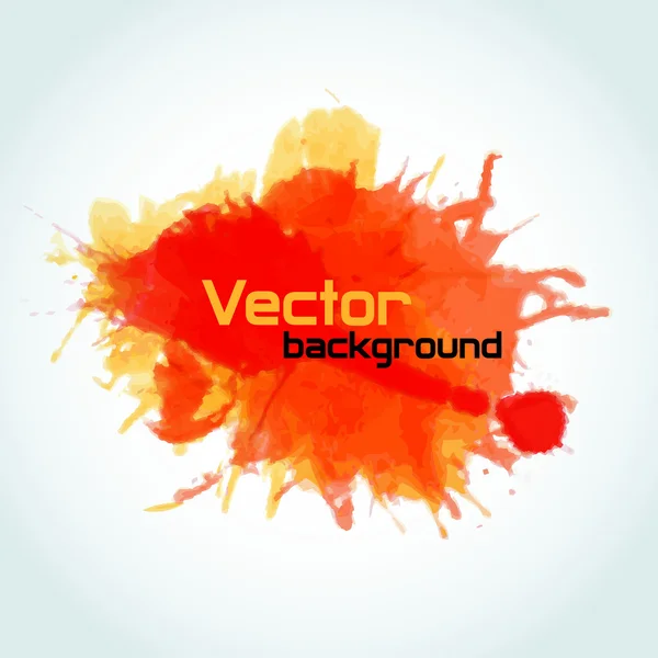 Vector watercolor splatter background texture — Stock Vector