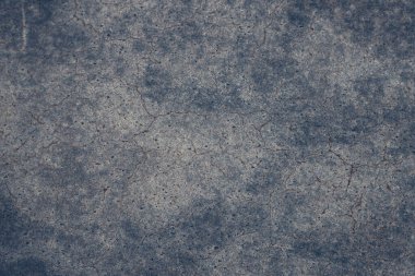 Paslı ve soyut metal yüzey dokusunun fotoğrafı. Demir yüzey, çizikli metal. Mavi renk. Grunge tarzı