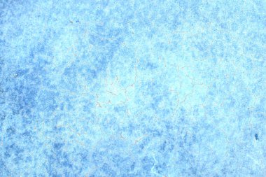 Paslı ve soyut metal yüzey dokusunun fotoğrafı. Demir yüzey, çizikli metal. Mavi renk. Grunge tarzı