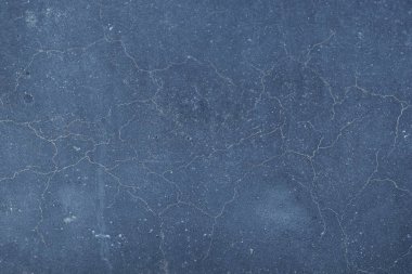 Paslı ve soyut metal yüzey dokusunun fotoğrafı. Demir yüzey, çizikli metal. Mavi renk. Grunge tarzı