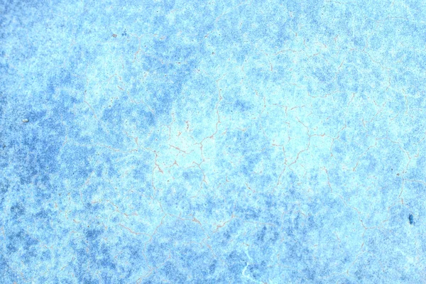 Paslı ve soyut metal yüzey dokusunun fotoğrafı. Demir yüzey, çizikli metal. Mavi renk. Grunge tarzı