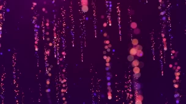 Abstracte Achtergrond Deeltjesanimatie Achtergrond Met Glanzende Deeltjes Futuristische Glinsterende Beweging — Stockvideo
