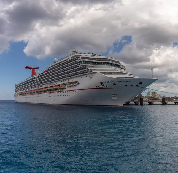 Cozumel Mexico Maart 2020 Low Angle Shot Van Carnaval Conquest — Stockfoto