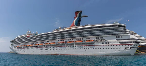 Nassau Bahama Mei 2019 Prachtige Panoramische Opname Van Carnaval Liberty — Stockfoto