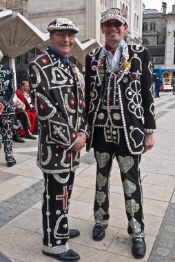 Pearly Kings and Queens Harvest Festival, Guildhall London clipart